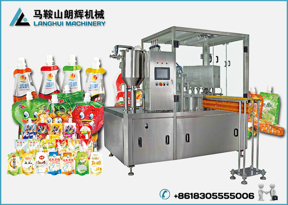 Dairy Food | Milk | Yogurt Automatic Filling and Screw Cap Machine For stand-up pouch supplier