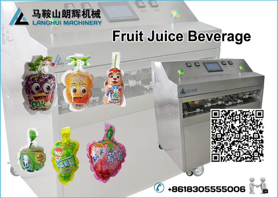 Natural Fruit Juice Filling Machine and Sealing Machine for Various Shapes Pouches supplier
