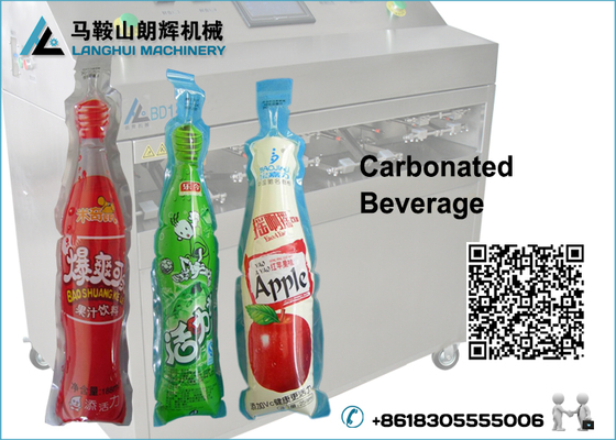 Bottle Shape Bag Carbonated Beverage Filling Machine and Sealing Machine supplier